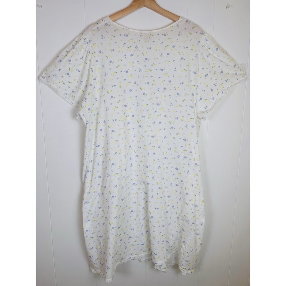 Vintage Carriage Court Nightgown ‎ 2X Cottagecore Floral Lace Trim Sleepwear - Picture 8 of 11